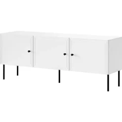 Mobile porta TV 151x60h cm 3 ante bianco opaco Stark