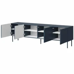 Mobile porta tv 200x61h cm 4 ante blu navy Maya