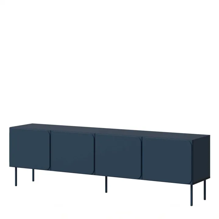Mobile porta tv 200x61h cm 4 ante blu navy Maya