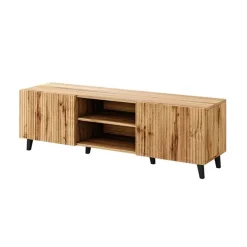 Mobile porta TV 150x52h cm 2 ante cannettato quercia Essence