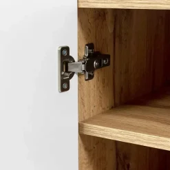 Mobile porta TV 201x52h cm 4 ante cannettato quercia Essence