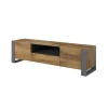 Mobile porta TV 180x48h cm 2 ante 1 cassetto legno antracite Tampere