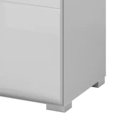 Mobile porta TV 208x48h cm 2 ante 4 cassetti bianco lucido rovere Tahiti