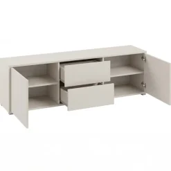 Mobile porta TV 141x50h cm 2 ante 2 cassetti beige cashmere Eindhoven