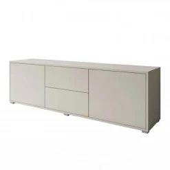 Mobile porta TV 141x50h cm 2 ante 2 cassetti beige cashmere Eindhoven