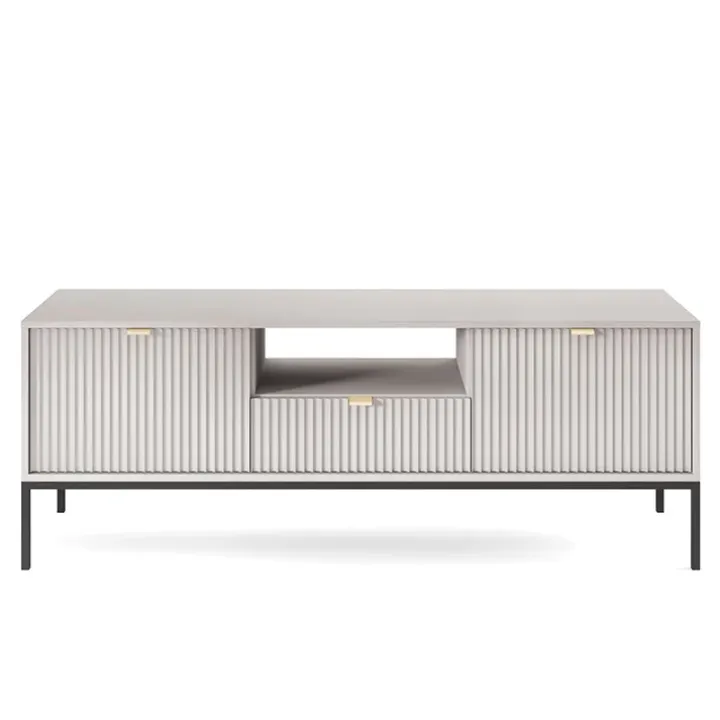 Mobile porta TV 154x56h cm 2 ante moderno soggiorno grigio Alisa