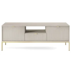 Mobile porta TV 154x56h cm 2 ante moderno soggiorno beige Alisa