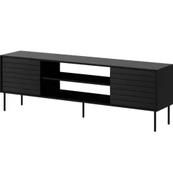 Mobile porta TV 180x60h cm 2 ante nero Wild