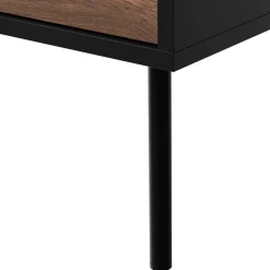 Mobile porta TV 200x60h cm 4 ante noce nero Wild