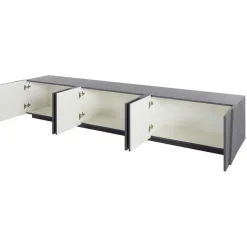 Mobile porta TV 244x46h cm 6 ante ossido Zenzero Gihome®