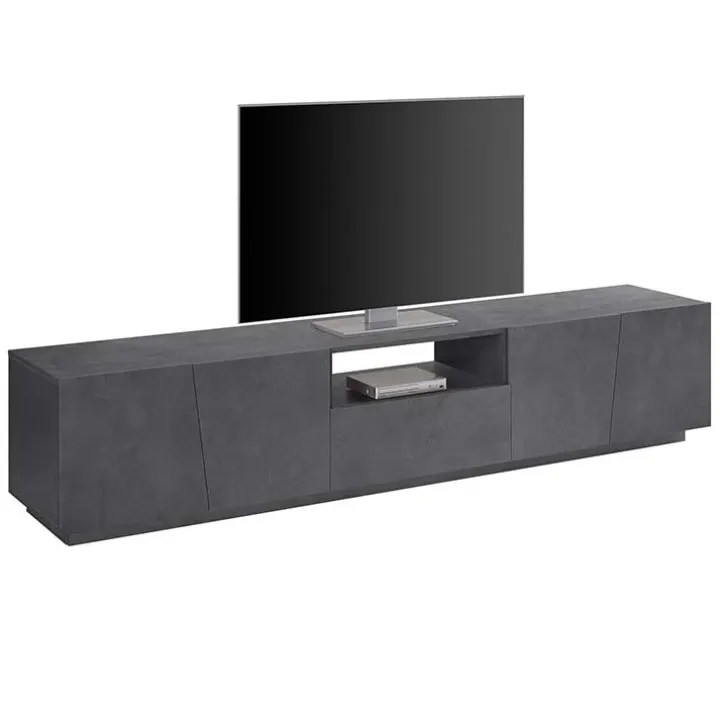 Mobile porta TV 220x46h cm 4 ante ossido Candia Gihome®