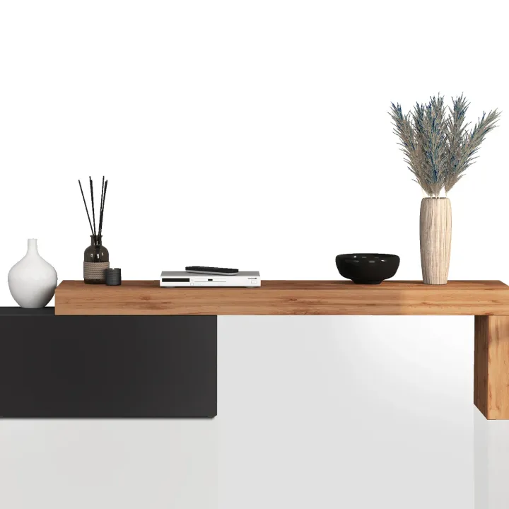Mobile porta tv 210x51h cm antracite rovere Block