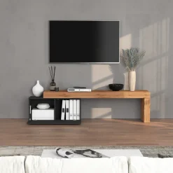 Mobile porta tv 210x51h cm antracite rovere Block