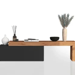 Mobile porta tv 220x51h cm antracite rovere Block