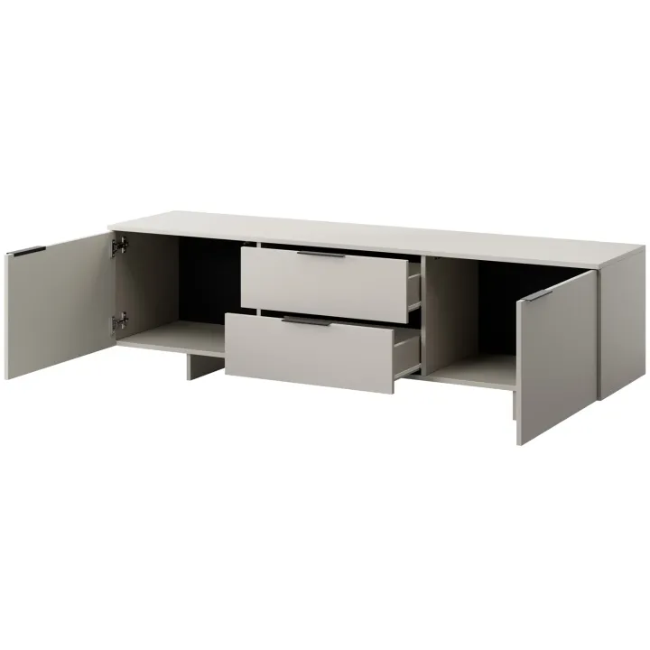 Mobile porta TV 180x55h cm 2 cassetti beige cashmere Stone
