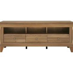 Mobile porta TV 156x64h cm 3 cassetti soggiorno rovere scuro Lucca