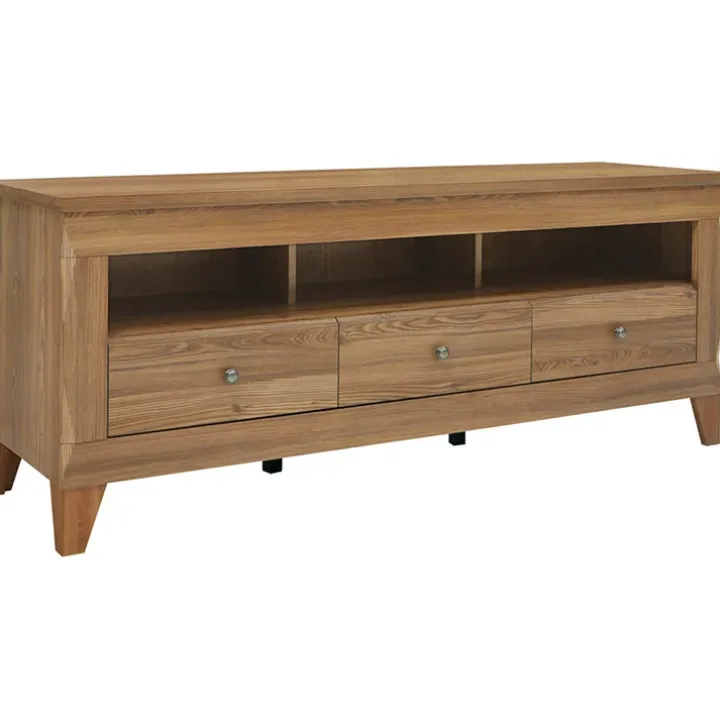 Mobile porta TV 156x64h cm 3 cassetti soggiorno rovere scuro Lucca