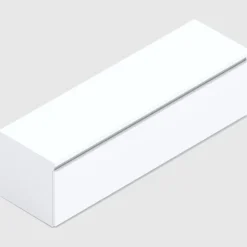 Mobile porta TV 138x40h cm con cassettone bianco lucido Sunset