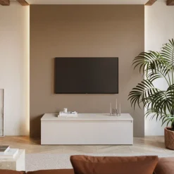 Mobile porta TV 138x40h cm con cassettone beige Sunset