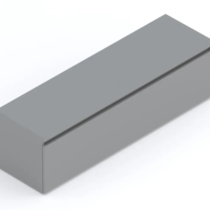 Mobile porta TV 138x40h cm con cassettone grigio scuro Sunset
