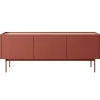 Mobile porta TV 144x55h cm design moderno 3 ante rosso Passion