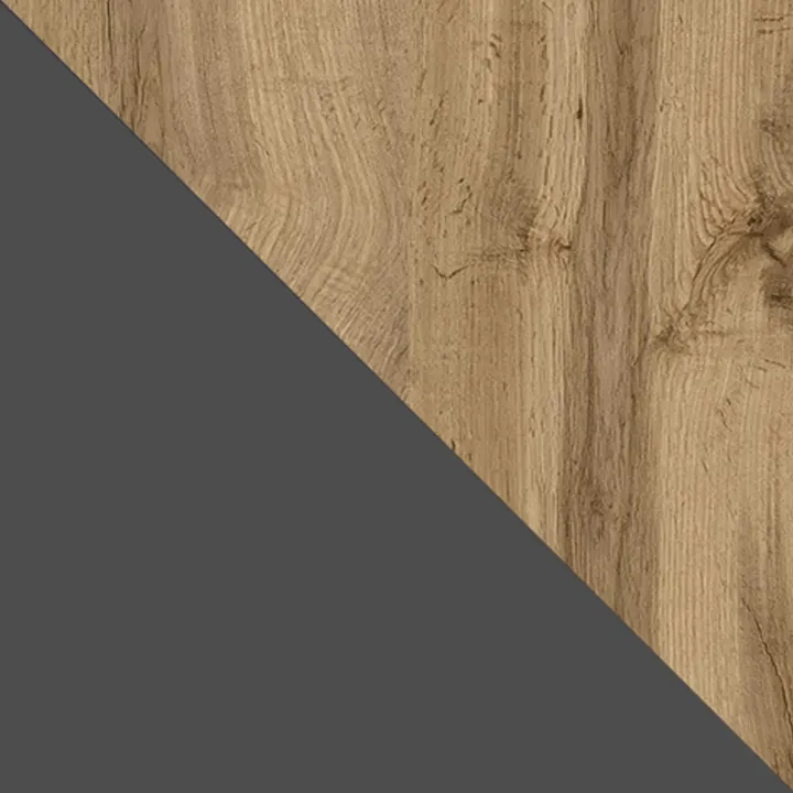 Mobile porta TV 200x47h cm design moderno rovere antracite Modesta