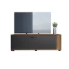 Mobile porta tv 122x40h cm estensibile e trasformabile in angolare noce antracite Venezia