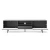 Mobile porta TV 180x51h cm moderno antracite frassinato nero Parigi