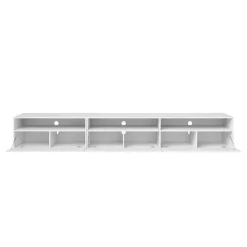 Mobile porta TV 270x42h cm moderno bianco Emotion Gihome®
