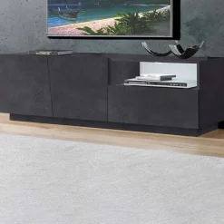 Mobile porta TV 150x46h cm moderno ossido Candia Gihome®