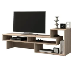 Mobile porta TV 146x49h cm moderno rovere chiaro Helen