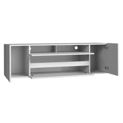 Mobile porta TV 137x43h cm moderno soggiorno bianco Rice