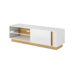 Mobile porta TV 138x46h cm soggiorno bianco rovere Noa Gihome®