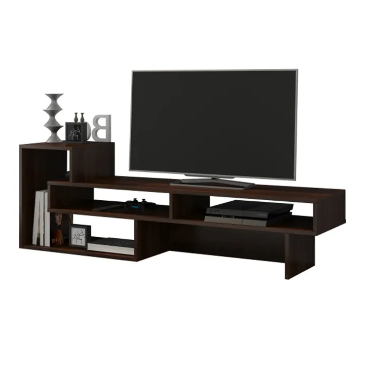 Mobile porta TV 146x49h cm soggiorno rovere scuro Helen