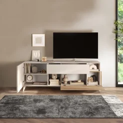 Mobile porta TV 181x67h cm soggiorno beige rovere chiaro Witty