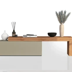 Mobile porta tv 220x51h cm tortora rovere Block