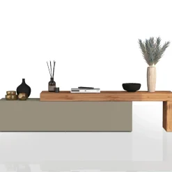 Mobile porta tv 230x51h cm tortora rovere Block