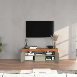Mobile porta tv 155x51h cm tortora rovere Block