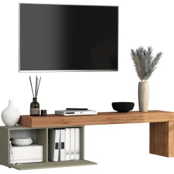 Mobile porta tv 210x51h cm tortora rovere Block