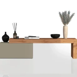 Mobile porta tv 210x51h cm tortora rovere Block