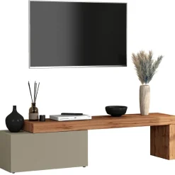 Mobile porta tv 210x51h cm tortora rovere Block