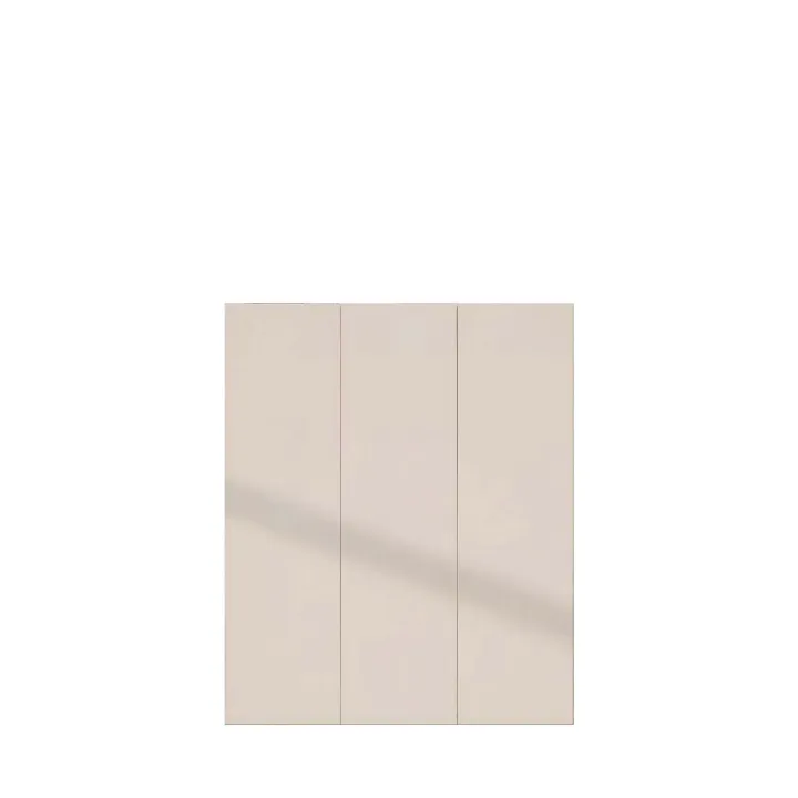 Mobile scarpiera multiuso ingresso 94x114h cm 3 ante beige cashmere top rovere scuro Mercor