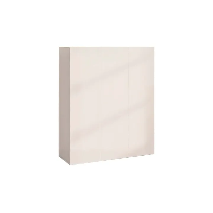 Mobile scarpiera multiuso ingresso 94x114h cm 3 ante beige cashmere top rovere scuro Mercor