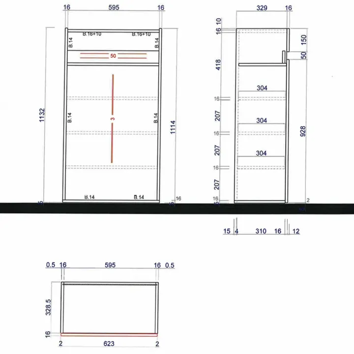 Mobile scarpiera multiuso ingresso 63x114h cm 2 ante 1 cassetto bianco lucido top rovere Noren