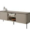 Mobile TV moderno 163x65h cm 2 ante 2 ripiani tortora Carty