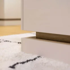 Mobile TV 150x47h cm 2 ante a ribalta beige rovere Rhea