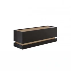 Mobile TV 150x47h cm 2 ante a ribalta nero rovere Rhea