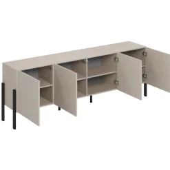 Mobile TV 200x70h cm 4 ante moderno beige cashmere Simple