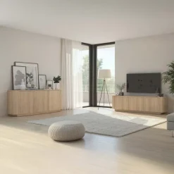 Mobile TV 180x50h cm 3 ante moderno rovere Alba