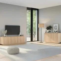 Mobile TV 180x50h cm 3 ante moderno rovere Alba